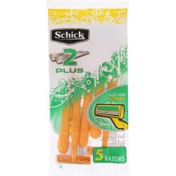 Schick 2 Plus Disposable Razors For Men 5 Razors