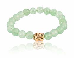 Ratnagarbha Green Amethyst Color Quartz Stretchable Bracelet With Charms Daily-party-office-casual-wedding Wear Beaded Bracelet Whole Price Prepared Exclusively By Ratnagarbha.