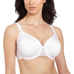 Bali Women's One Smooth U Bra With Lace Side Support White soft Taupe 42B
