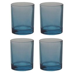 330ML Blue Tumbler Glasses Set Of 4