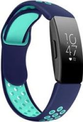 Linxure Fitbit Inspire Silicone Strap Large - Blue