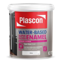 Enamel Paint Water Based Super Gloss Cream 1L