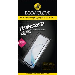 Body Glove Full Glue Tempered Glass Screenguard - Samsung Galaxy Note 10 Lite Black Trim