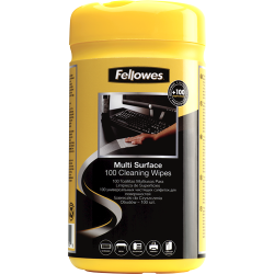 Fellowes Surface Cleaning Wipes 100