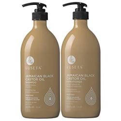 L LUSETA Luseta Jamaican Black Castor Oil Shampoo And Conditioner Set For Fine And Dry Hair 2 33.8OZ