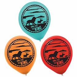 Disney The Lion King" Assorted Colors Latex Party Balloons 6 Ct.