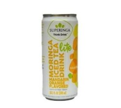 Moringa Iced Tea Drink: Mandarin Orange Flavoured Lite - 4PACK 4 X 300ML Cans