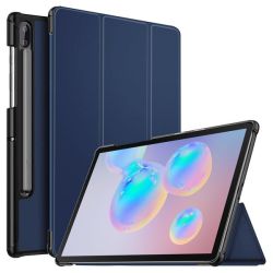 Tuff-Luv Smart Case For Samsung Galaxy Tab S6 Lite 2022 10.4 P613 P619 With Pen stylus Slot Holder - Blue