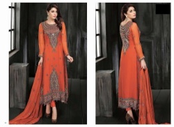 Indian Pakistani Fancy Dress Shaffon Barkha Classic Unstiched