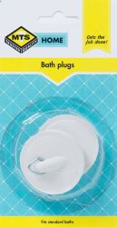 Home Bath Plug White 2 Pieces