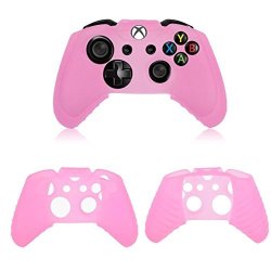 Mchoice Silicone Rubber Skin Case Gel Protective Cover For Xbox One Wireless Controller Pink