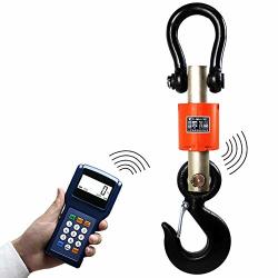 NEWTRY 10T 10000KG 22000LB Industrial Hanging Hoist Scale Wireless Digital Electronic Rechargeable Hanging Crane Scale Heavy Duty Hanging Scale With Remote Control 10T 10000KG 22000LB