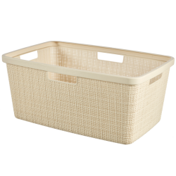 By Keter - Jute Laundry Basket Oasis White