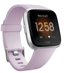 Fitbit Versa Lite Edition Smartwatch in Lilac & Silver