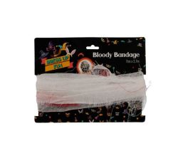 Bloody Bandage - Halloween Decorations - White - 7 Cm X 2.7 M - 8 Pack