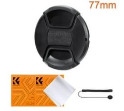 77MM Lens Cap Kit With 2X Lens Cloths And Attachment Strap SKU.2024