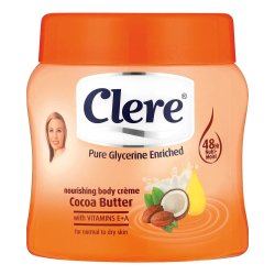 Clere Body Cream Cocoa Butter 500ML