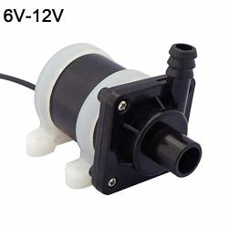 Shzons 12V Brushless Dc Water Pump High Temperature Circulating Submersible Land Pump Ultra-quiet High Lift 7M For Fish Tank Hydroponics