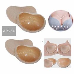 2 Pairs Breathable Silicone Bra Inserts Waterproof Breathable and