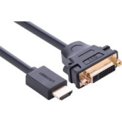 UGreen HDMI To Dvi-i 24+5 F 15CM Adp-bk