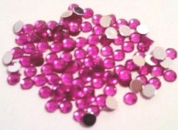 2.5MM Gems Bright Pink - 100 Pieces