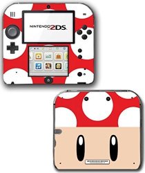 New Super Mario Bros 2 3D Toad Mushroom Video Game Vinyl Decal Skin Sticker Cover For Nintendo 2DS System Console