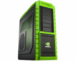 Cooler Master Haf-x Nvidia Edition With Windowed Side Panel Green And Black E-atx Chassis