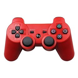 Aoile Bluetooth Wireless Controller For PS3 Vibration Joystick Gamepad PS3 Game Controller Red