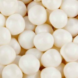 White Pina Colada Fruit Sours Chewy Candy Balls 5LB Bag