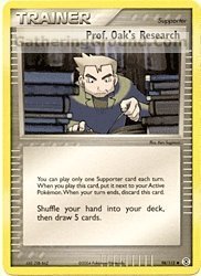 Prof. Oak's Research - Ex Fire Red And Leaf Green - 98 Toy