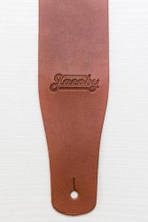 Jacoby Studio Stage Guitar Strap in Tan Leather