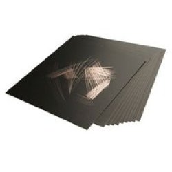 Scraperfoil - Black Coated Copperfoil 152X101MM 10 Sheets
