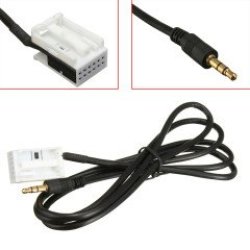 3.5MM Aux In Input Audio Cable Lead Adaptor For Citroen Peugeot MP3 Ipod Iphone