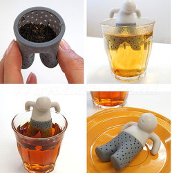 Novel Teabags Bathing Kids Style Silicone Tea Strainer Filter Home Office Gadget