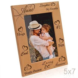Kate Posh - My Awesome Cool Favorite Loving Aunt Picture Frame 5X7 Vertical