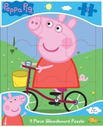 Peppa Pig 9PC Wood Board Puzzle