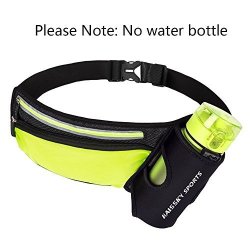 Jifar Running Belt Adjustable Multifunctional Water Bottles Waist Pack To Fit Iphone Samsung And Other Smartphones Men & Women Waist Pouch For Marathon Hiking Cycling-green
