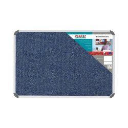 Bulletin Board Ribbed Aluminium Frame 900X600MM - Denim