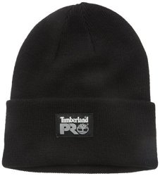 Timberland Pro Men's Rib Knit Watch Hat Jet Black One Size
