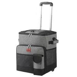 Foldable Insulated Trolley With Wheels Picnic Keep Warm Cooler Bento Bag