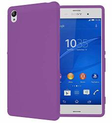 Tudia Lite Tpu Bumper Protective Case For Sony Xperia Z3 Purple Color