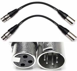 CESS-018 XLR5M To XLR3F DMX512 Adapter Cable - 6 Inch 5 Pin Male To 3 Pin Female Xlr Turnaround Dmx Cable - 6" Dmx