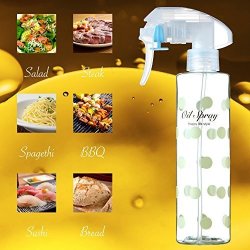 FS Olive Oil Sprayer Oil Mister Kitchen And Grill Cooking Oil Bottle Refillable Non-aerosol 200ML 7OZ