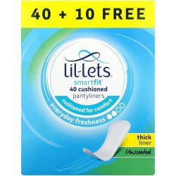 Lil-Lets Everyday Pantyliners Unscented 40 Pack