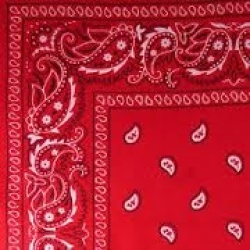 Red Headband Party Bandana - Perfect For Cowboy Party 54x54cm