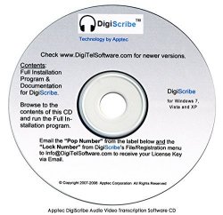 Apptec DigiScribe Digital Audio Transcription Software Kit 