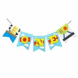 Toy Story Inspired One High Chair Banner Toy Story 1ST Birthday Party Banners First Baby Blocks Toy Story Birthday Banners Movie Woody Buzz Light Year