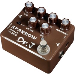 Dr. J Pedals D-53 Sparrow Driver & Di Bass Guitar Effects Pedal With True Bypas