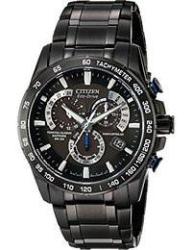 Citizen Eco-drive Men's AT4007-54E Perpetual Chrono A-t Black Ion Plated Stainless Steel Watch