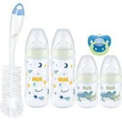 Nuk First Choice+ Glow In The Dark Starter Pack From Birth Boy